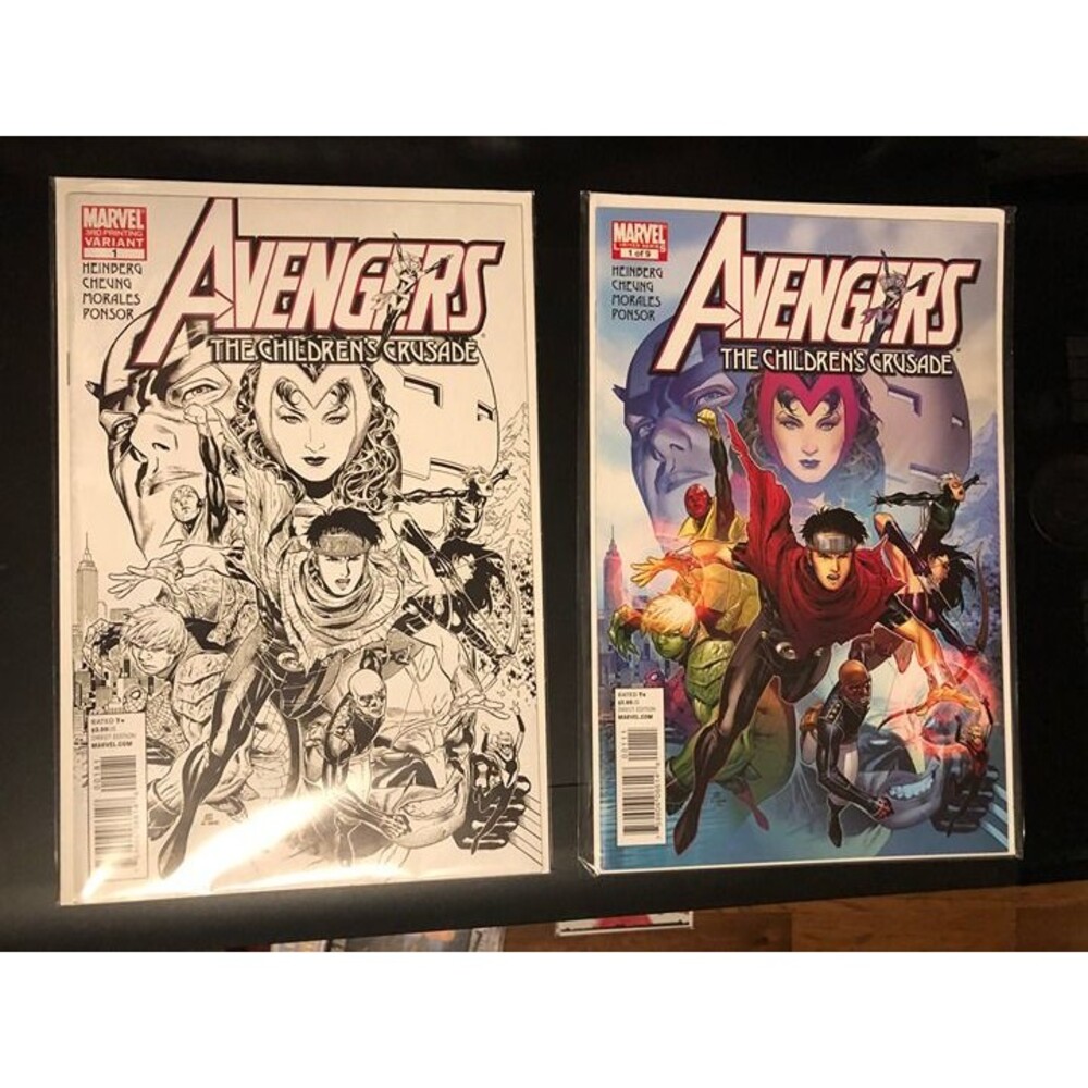The Avengers: the Children's Crusade #1+ #1 Sketch 3rd print variant FN